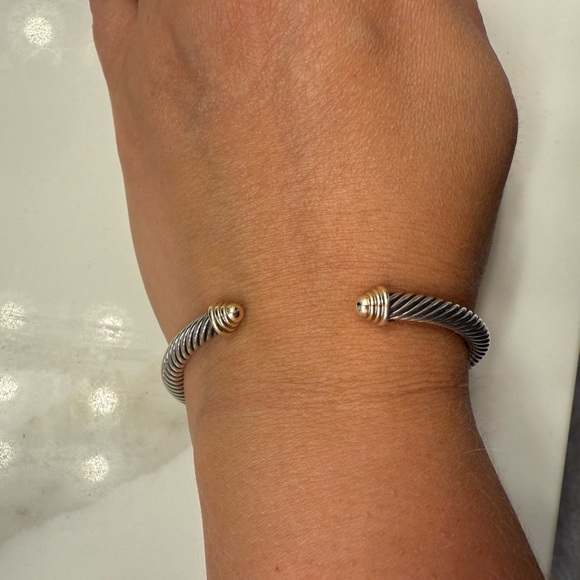 David Yurman Silver and Gold Bracelet - Picture 1 of 4